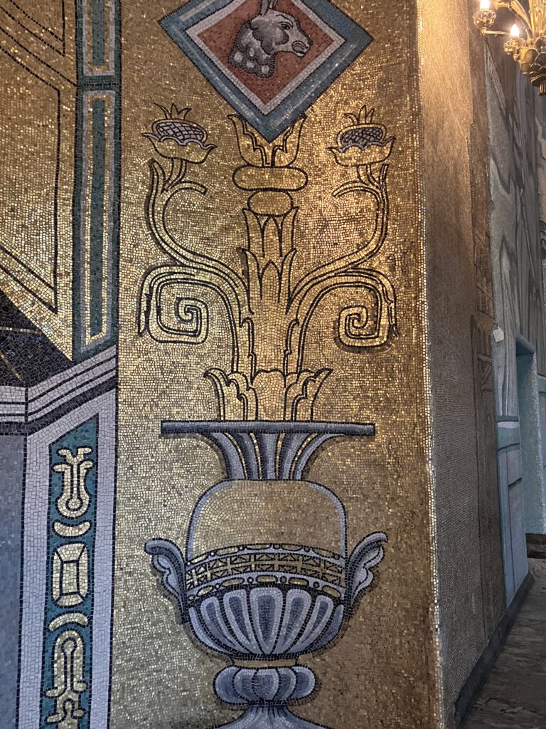 guldmosaik i Gyllene Salen, Stockholms Stadshus